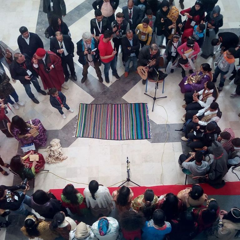 عرض فني تراثي على هامش معرض تونس الدولي للكتاب