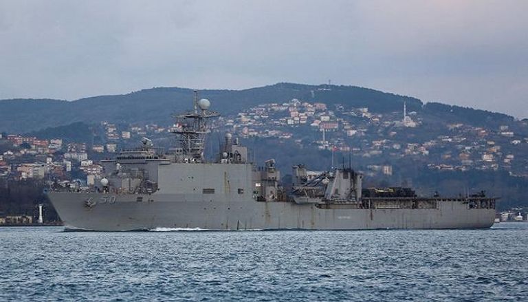 سفينة تابعة للبحرية الأمريكية في طريقها للبحر الأسود
