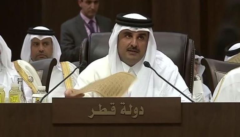 أمير قطر الشيخ تميم بن حمد بن خليفة آل ثاني في القمة العربية الـ28