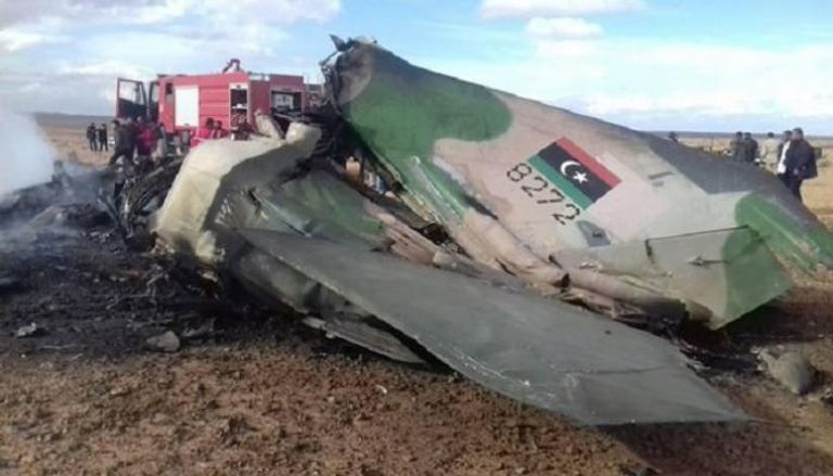 تحطم طائرة تابعة للحكومة الليبية ديسمبر الماضي