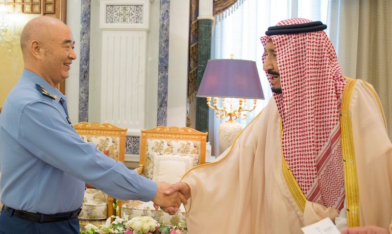 لقاء الملك سلمان بن عبدالعزيز مع الفريق أول جوي شيوي تشي ليانغ 
