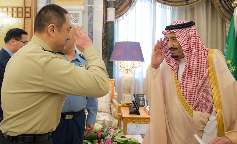 لقاء الملك سلمان بن عبدالعزيز مع الفريق أول جوي شيوي تشي ليانغ 