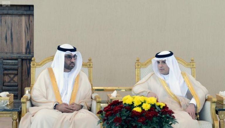 الجبير يستقبل الدكتور سلطان بن أحمد الجابر، وزير الدولة بدولة الإمارات
