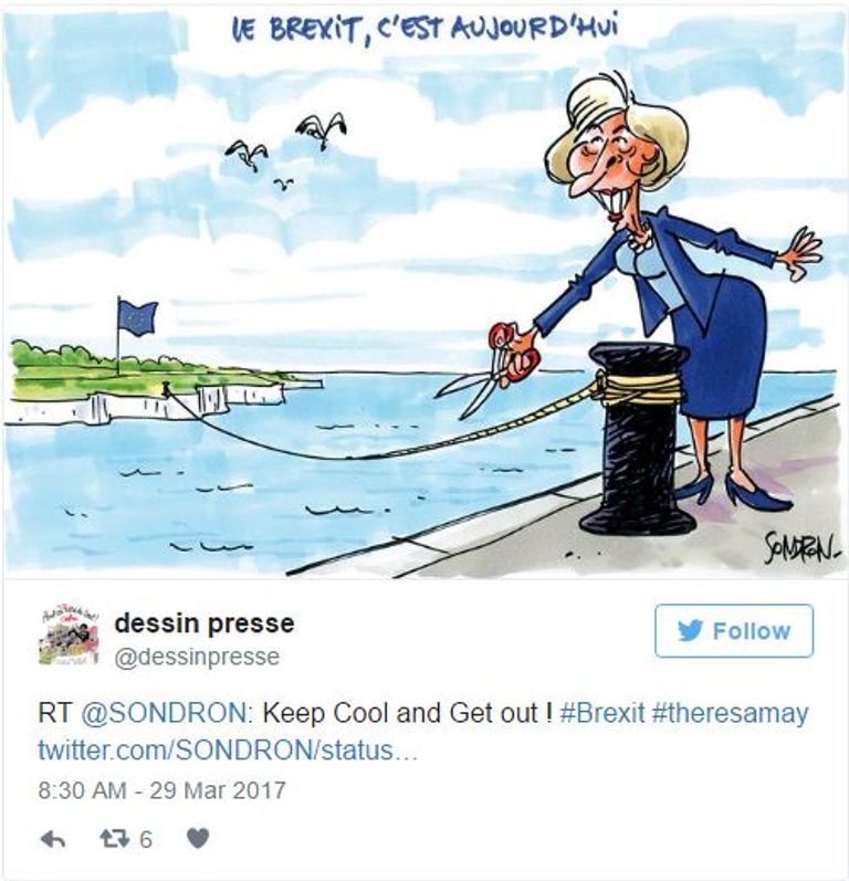 رسامو كاريكاتير يسخرون من تيريزا ماي