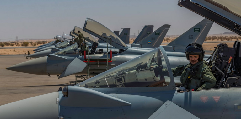 القوات الجوية السعودية في تمرين