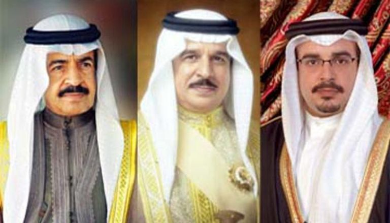 عاهل البحرين ورئيس الوزراء وولي العهد