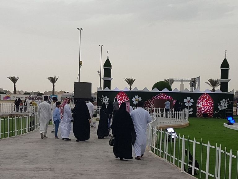 سجادة من الزهور في مهرجان ربيع الرياض