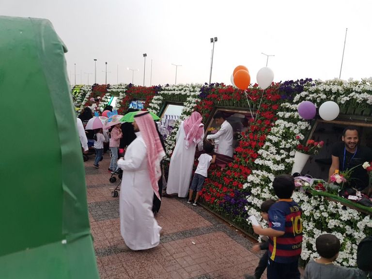 سجادة من الزهور في مهرجان ربيع الرياض