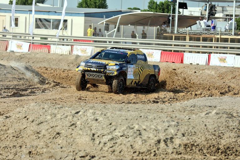 سيارة المتسابق القطري ناصر العطية