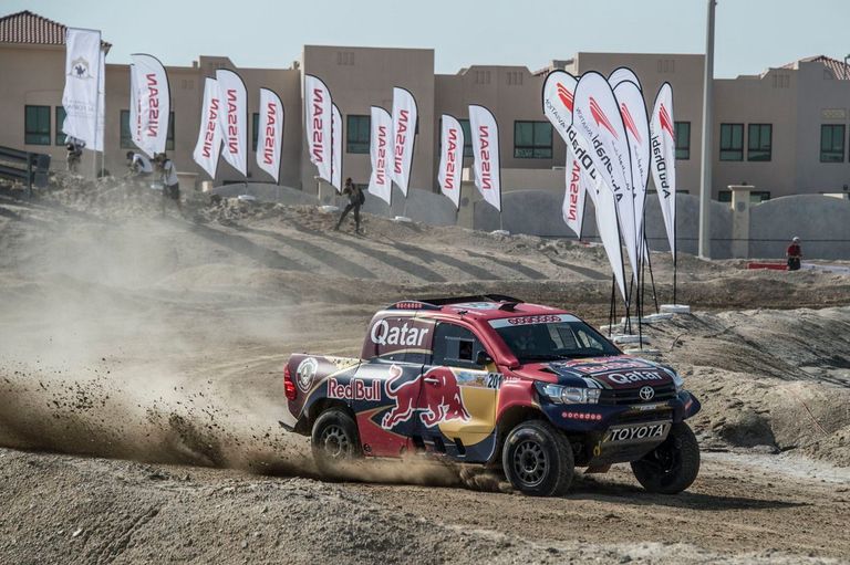 سيارة المتسابق القطري ناصر العطية