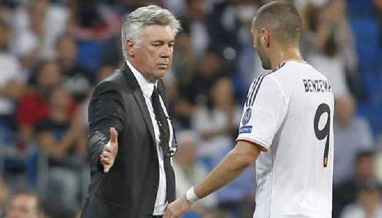 أنشيلوتي وبنزيمة