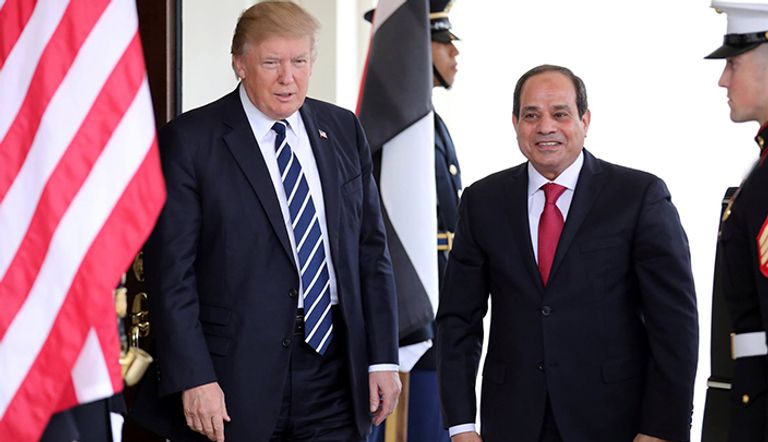 ترامب والسيسي بالبيت الأبيض