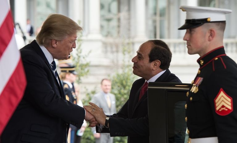 ترامب والسيسي بالبيت الأبيض