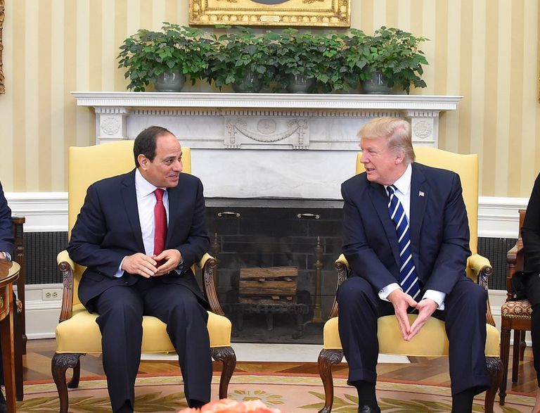 السيسي وترامب في البيت الأبيض