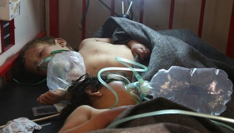 أطفال مصابون في إدلب