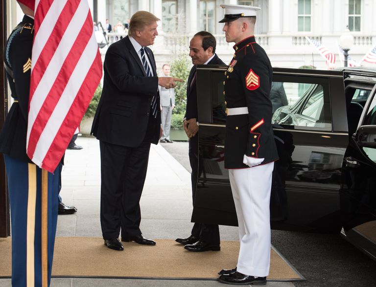 ترامب والسيسي بالبيت الأبيض