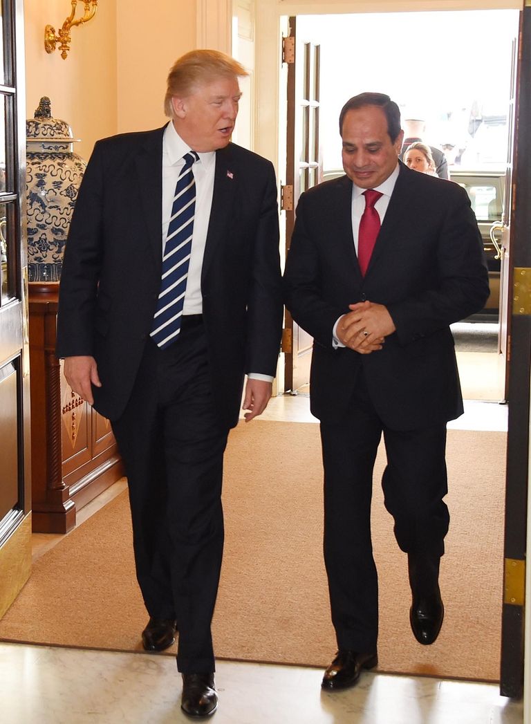 ترامب والسيسي بالبيت الأبيض