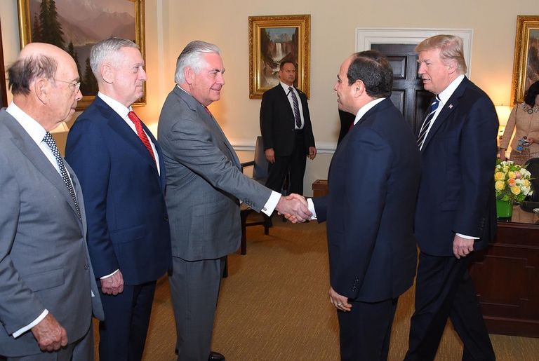 ترامب والسيسي بالبيت الأبيض