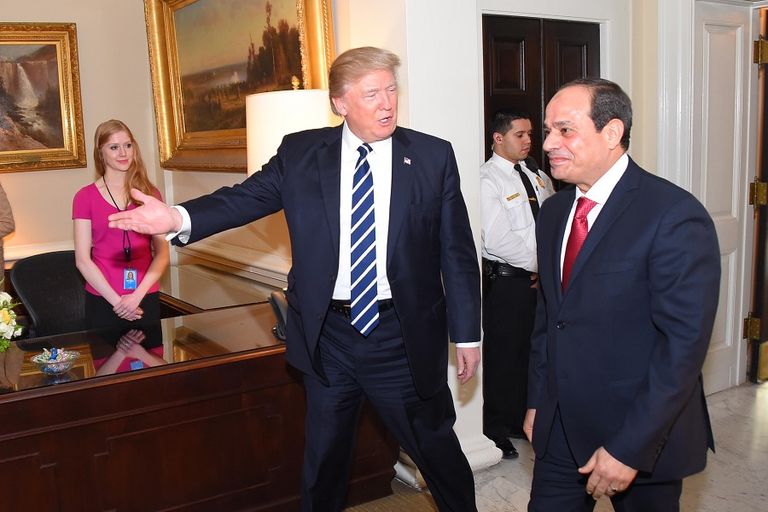 ترامب والسيسي بالبيت الأبيض