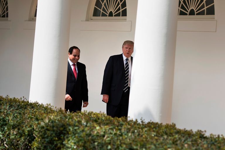 ترامب والسيسي بالبيت الأبيض