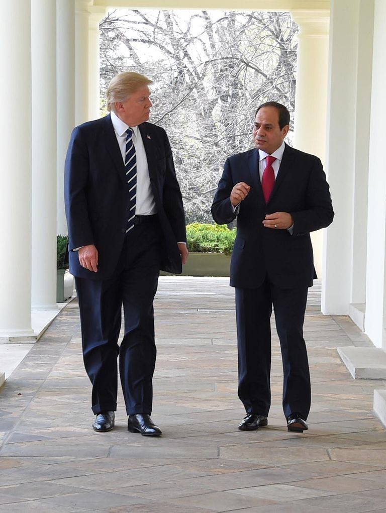 ترامب والسيسي بالبيت الأبيض