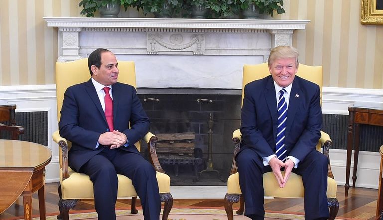 ترامب والسيسي بالبيت الأبيض