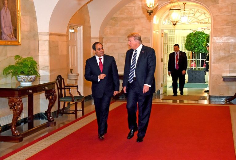 ترامب والسيسي بالبيت الأبيض