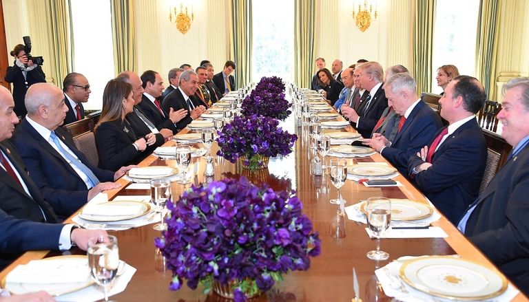 ترامب والسيسي بالبيت الأبيض