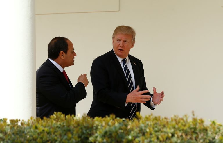 ترامب والسيسي بالبيت الأبيض