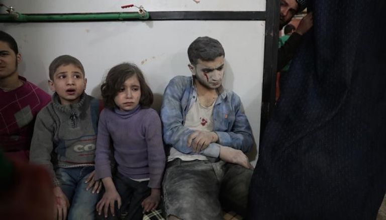جانب من ضحايا هجوم إدلب