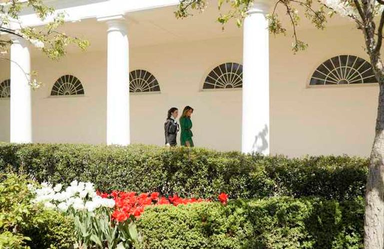 ميلانيا ترامب والملكة رانيا