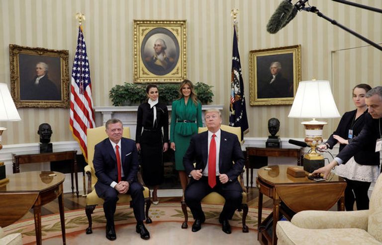 ميلانيا ترامب والملكة رانيا