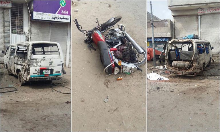 صورة من موقع الانفجار