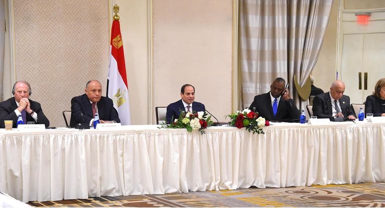 السيسي خلال اللقاء