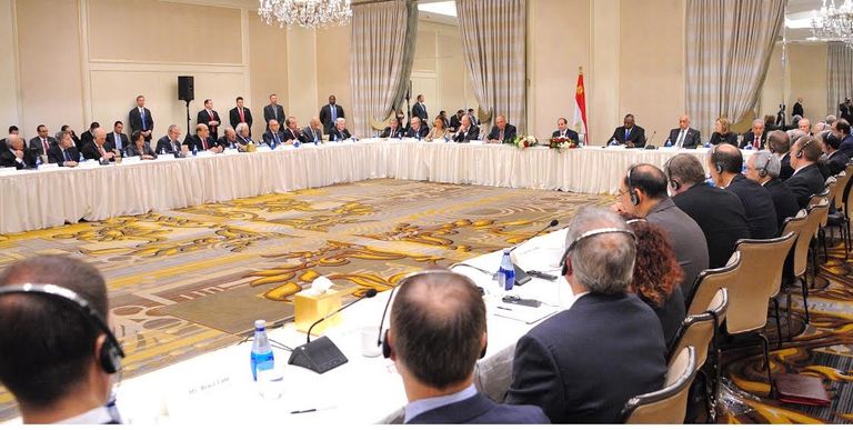 السيسي خلال اللقاء