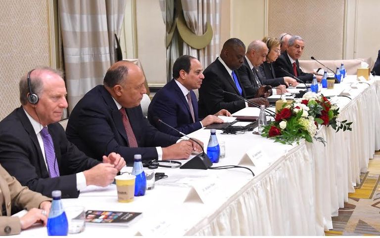 السيسي خلال اللقاء