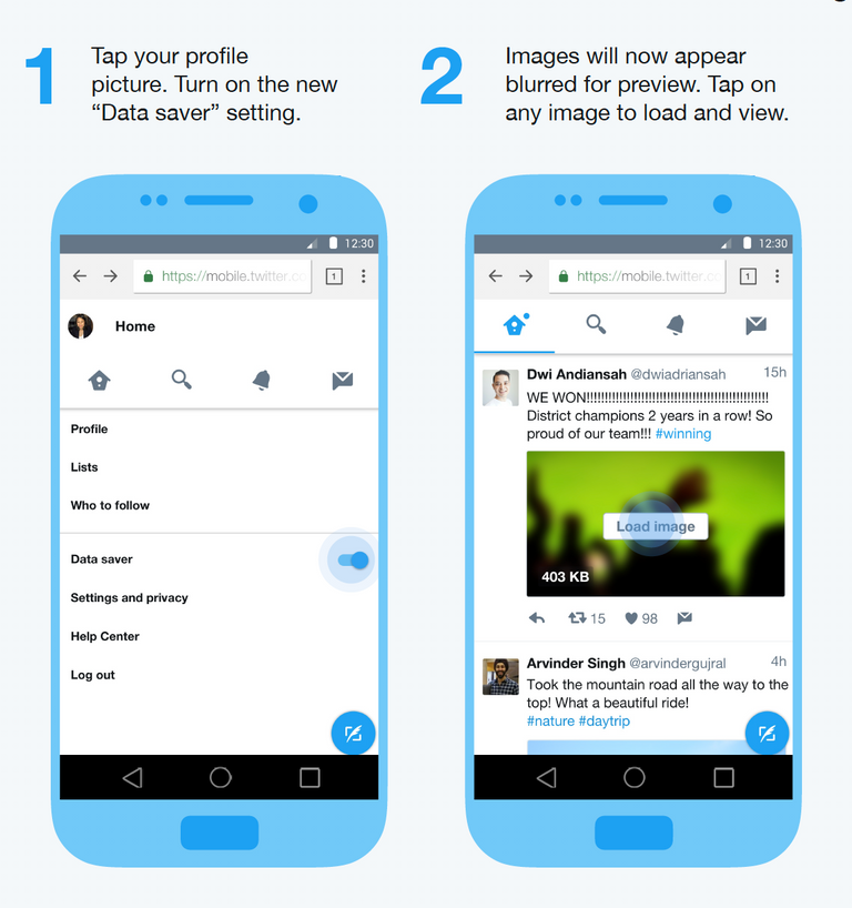 نسخة twitter lite 