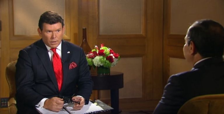 السيسي اثناء حواره مع قناة فوكس نيوز الامريكية