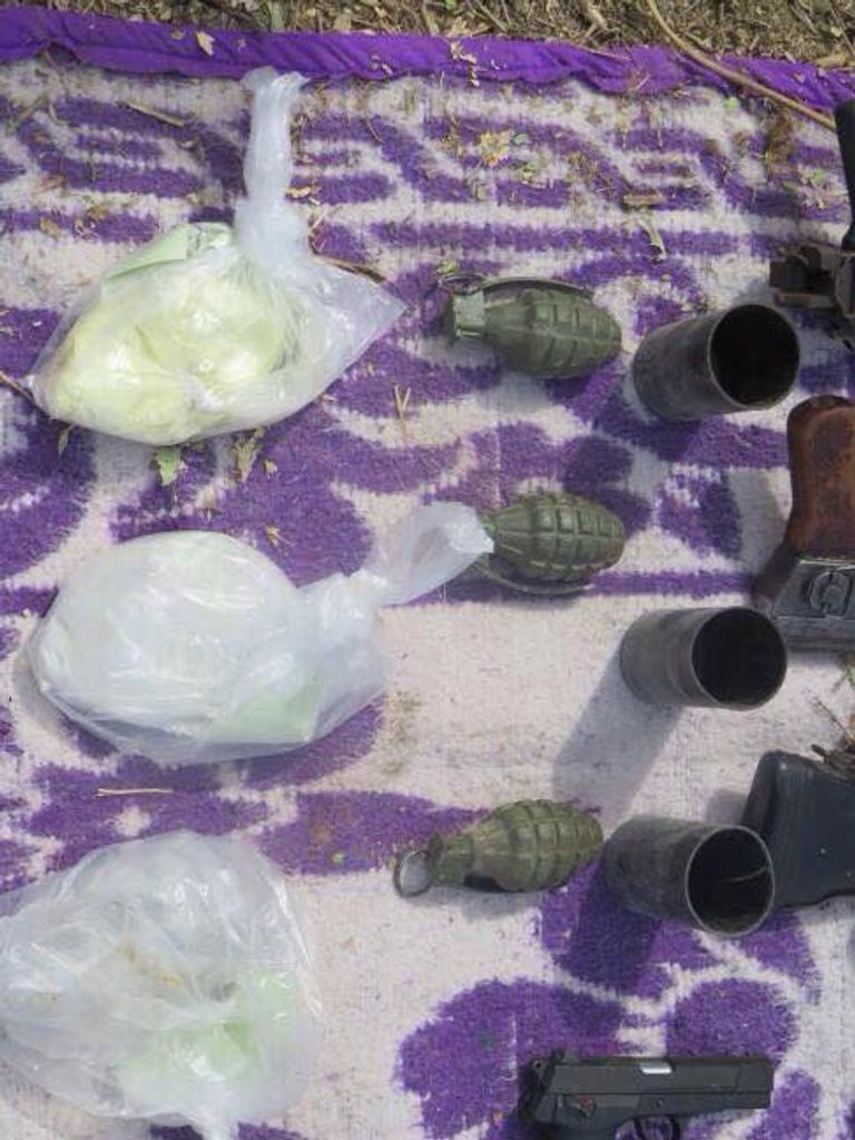 جانب من الأسلحة المصادرة