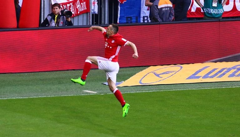 ريبيري يحتفل بالهدف