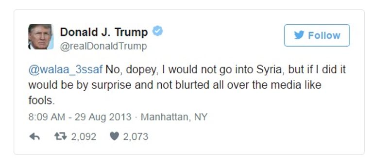 الرئيس الأمريكي دونالد ترامب