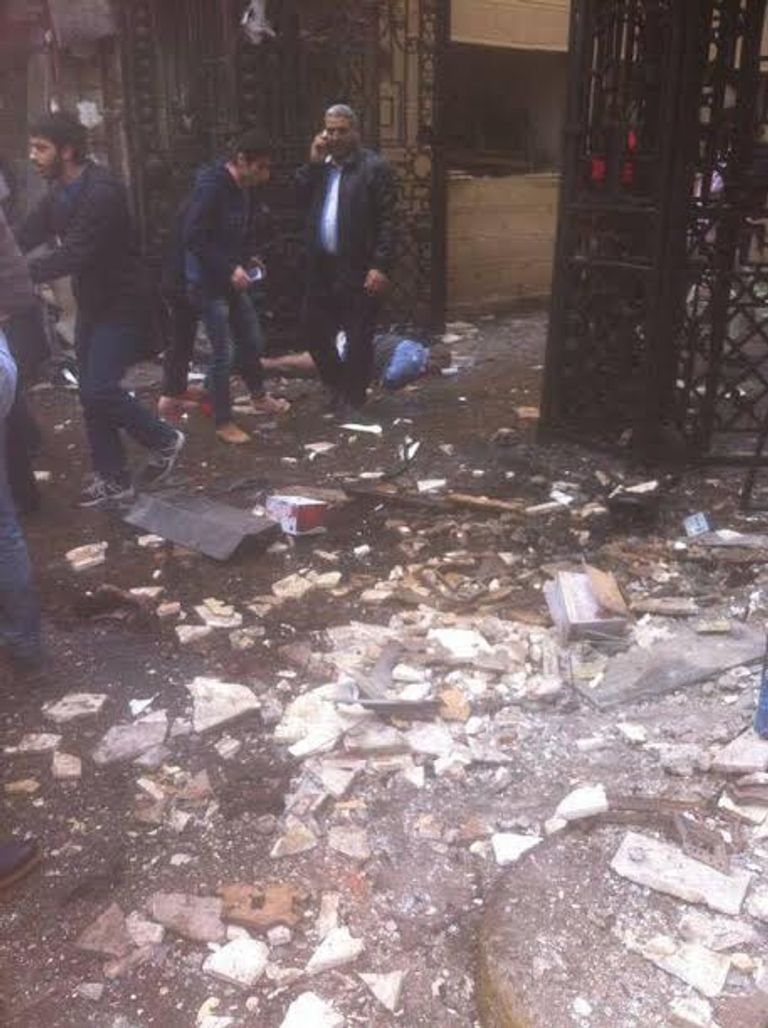 موقع الهجوم على الكنيسة المرقسية بالإسكندرية