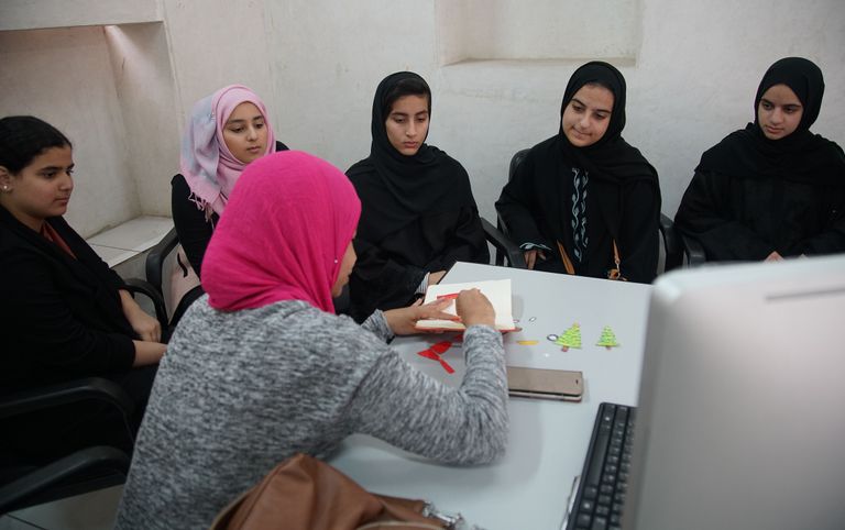 جانب من ورشة عمل "فن"