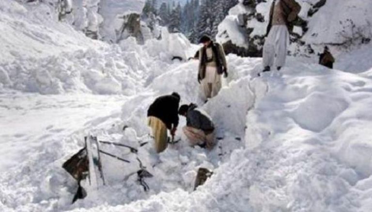 انهيار جليدي في أفغانستان
