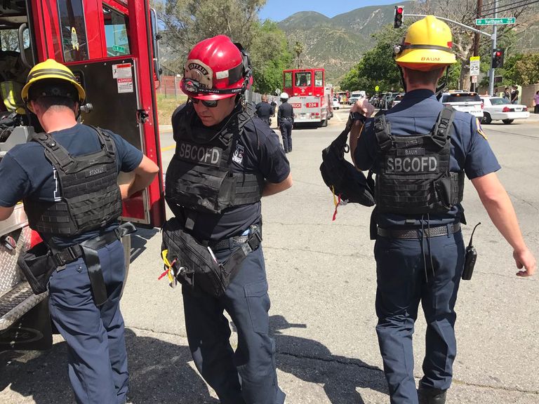 الشرطة الأمريكية داخل المدرسة