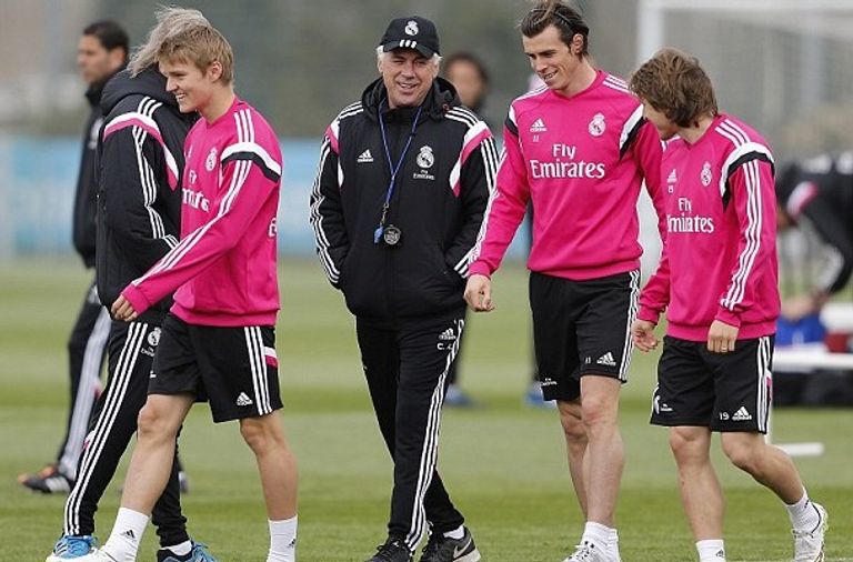 جاريث بيل وأنشيلوتي