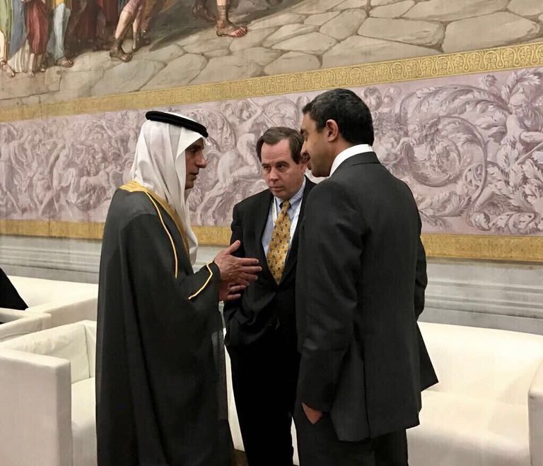 الجبير خلال الاجتماع