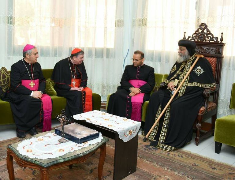 البابا تواضروس مع وفد الفاتيكان