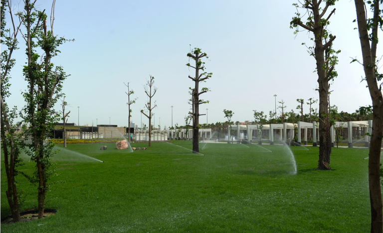 أحد معالم حديقة أم الشهيد 2 بالكويت