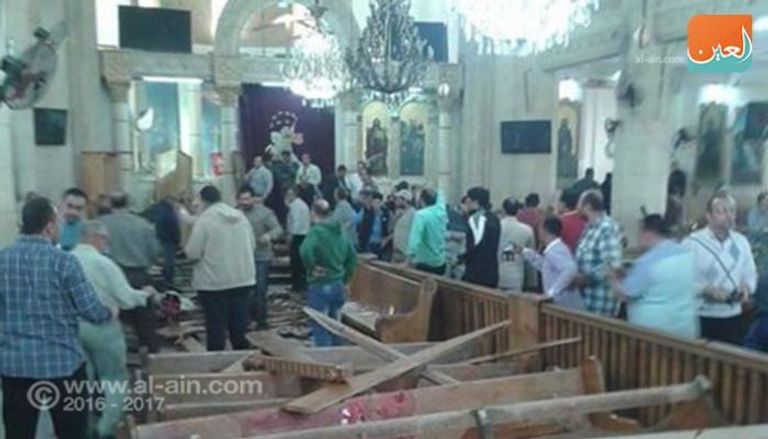 تفجير داخل كنيسة مارجرجس بطنطا
